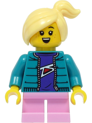 Lego® CTY1153 mini figurine City, enfant fille, t-shirt avec licorne