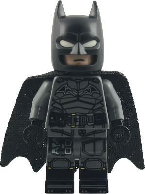 Minifig Lego DC Comics Super Heroes sh1121 Batman - Dark Bluish Gray Suit, Cowl with White Eyes, Black Boots
