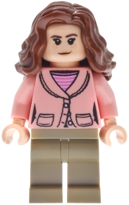 Minifig LEGO Harry Potter hp632 Hermione Granger - Warm Pink Jacket, Dark Tan Legs