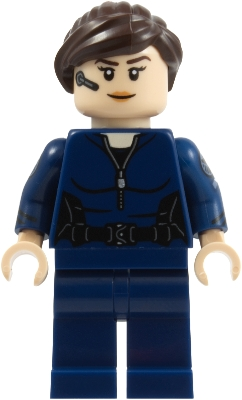 Minifig LEGO Marvel Super Heroes sh1129 Maria Hill - Dark Blue Suit, Printed Arms