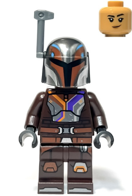 LEGO Star Wars Captain Rex Minifigure Head Shadow Stubble Pattern