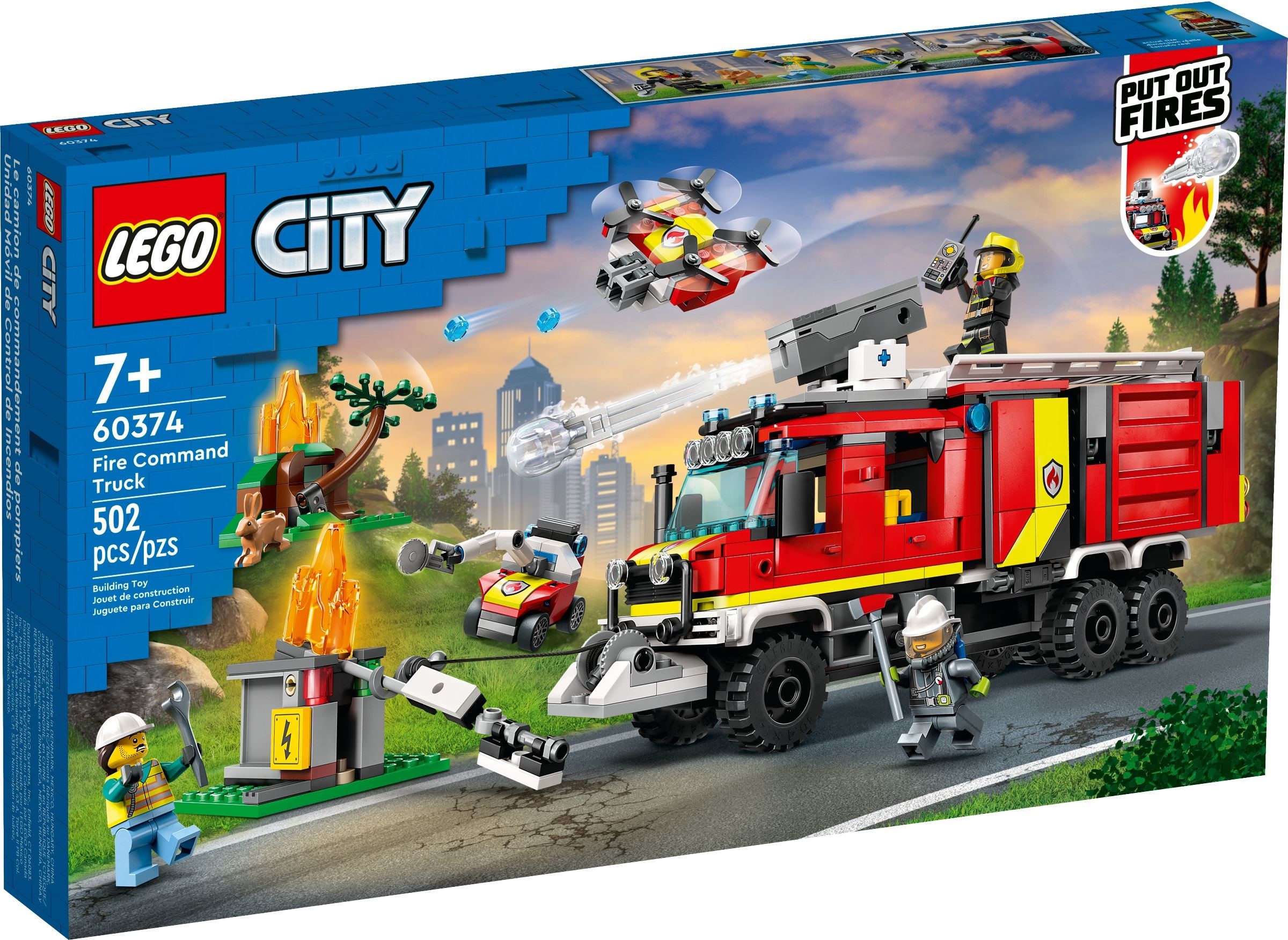 La caserne des pompiers 60320 | City | Boutique LEGO® officielle FR