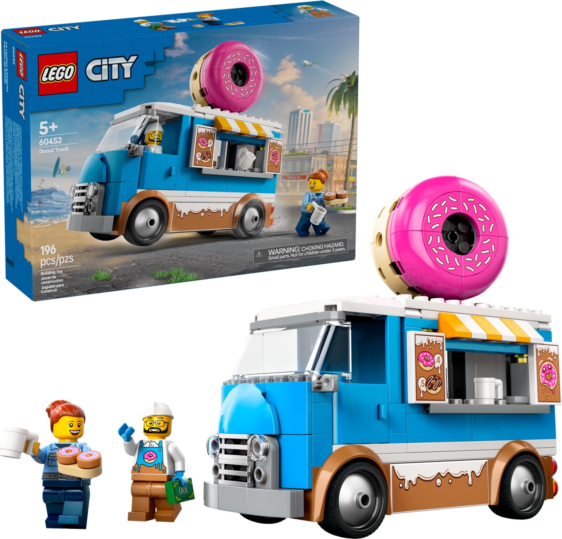 Lego 60452 Le food-truck de donuts - Set Lego City pas cher