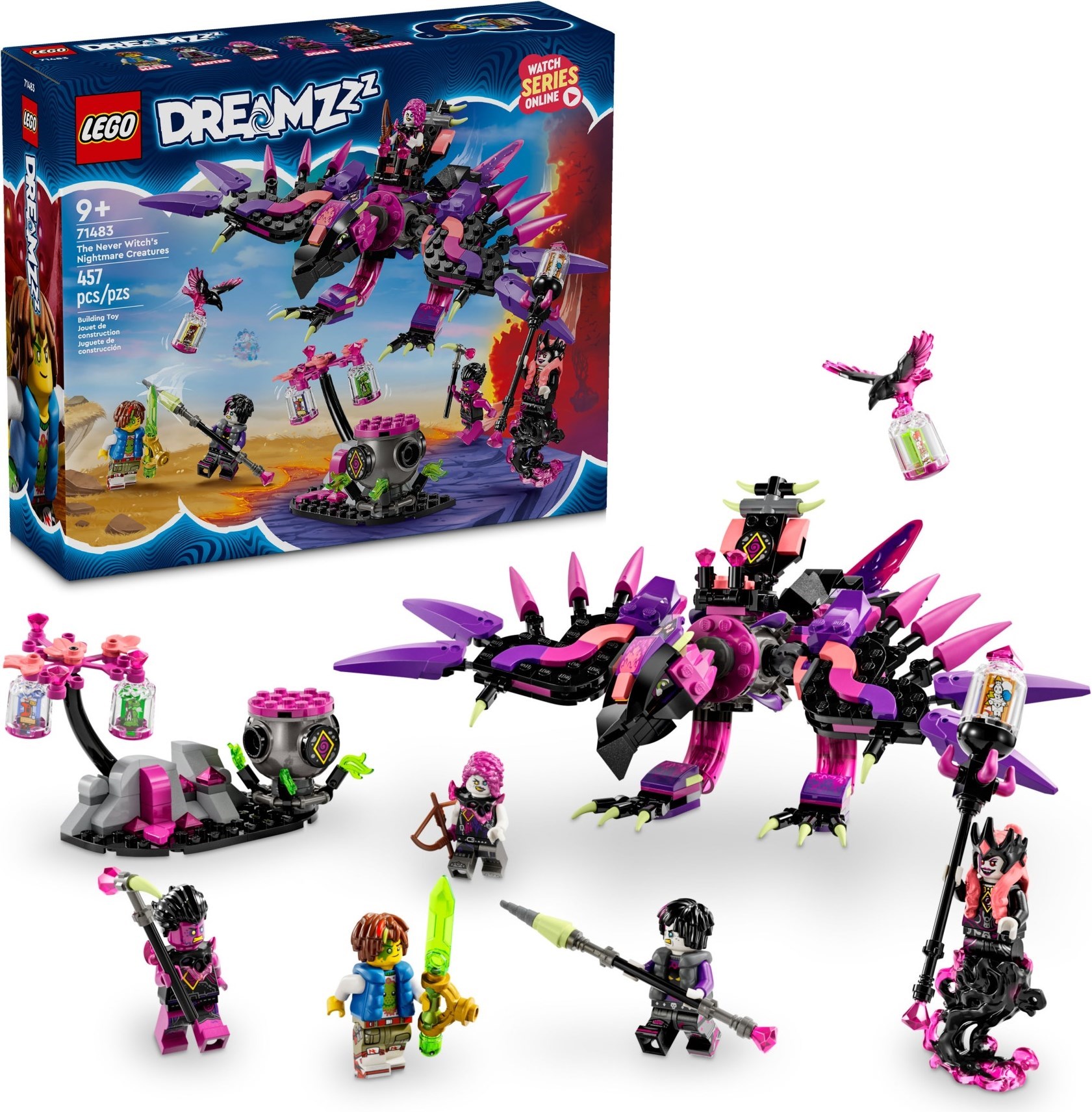 Lego 71483 The Never Witch's Nightmare Creatures - Lego Dreamzzz set ...