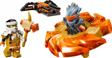 Set LEGO Ninjago 71873 La toupie Cole contre Cole maléfique