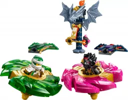Set LEGO Ninjago 71875 Le combat de toupies Lloyd contre Ras